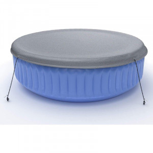 Capac de protectie pentur piscina Laxllent, rostund, tesatura oxford, gri, 280 cm - Img 1