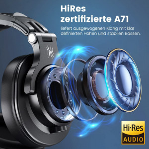 Casti audio profesionale A71 OneOdio, negru, 3, 5 mm / 6, 35 mm - Img 8