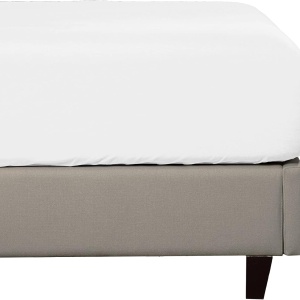 Cearsaf cu elastic Sleep Mantra, bumbac/poliester, alb, 160 x 200 x 30 cm