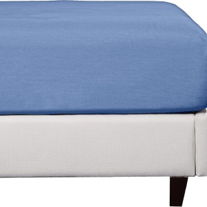 Cearsaf cu elastic Sleep Mantra, bumbac/poliester, albastru, 200 x 200 x 30 cm