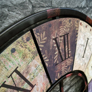 Ceas de perete Cander Berlin, metal, multicolor, 80 x 80 x 5 cm - Img 2
