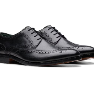 Clarks, Pantofi derby din piele Craft James, Negru, 43, Resigilat, Grad B