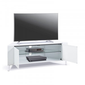 Comoda TV Arismendy, alb, 120 x 45 x 47 cm - Img 6