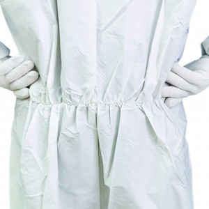 Costum de protectie de unica folosinta Gima, textil, alb, marimea M - Img 6