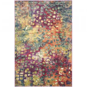 Covor Addilynn, roz/verde/galben, 160 x 230 cm - Img 1