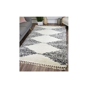 Covor CosmoLiving Cosmopolitan, textil, alb/negru, 240 x 320 cm