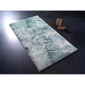 Covor de baie Suzanne, verde/alb/gri, 80 x 140 cm - Img 3