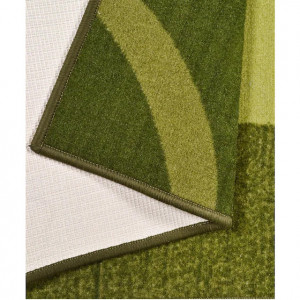 Covor Loures by Theko, grămadă scurtă, cu chenar, verde, 290 x 390 cm - Img 3