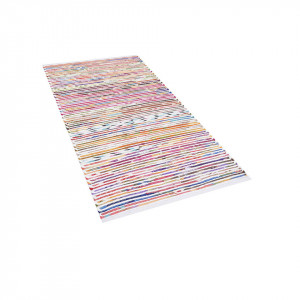 Covor lucrat manual Bartin, multicolor, 80 x 150 cm - Img 1