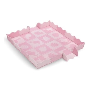 Covoras de joaca Puzzle 150x150 cm, Momi Zawi - Pink - Img 1