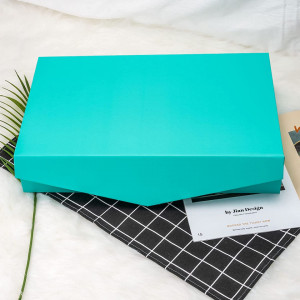 Cutie cu capac si inchidere magnetica pentru cadou Holijolly, carton, menta inchis,48 X 30 X 10 cm - Img 5