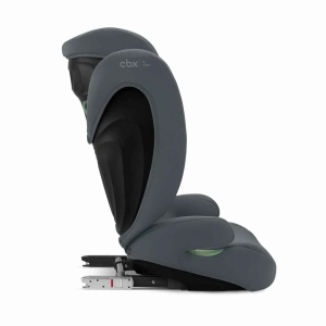 Cybex Solution B i-Fix scaun auto, 100-150cm/15-50kg/3-12 ani, ISOFIX, tetiera 12 pozitii, protectie impact lateral LSP, UN R129/03, 39x52x64cm, 4.4kg, gri - Verificat A · Re-Bloom - Img 2