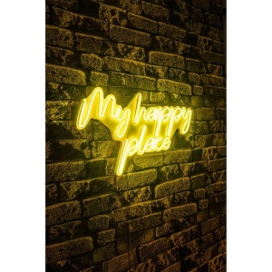 Decor de perete Re-Bloom, LED, PVC, alb/galben, 55 x 31 x 2 cm - Img 4