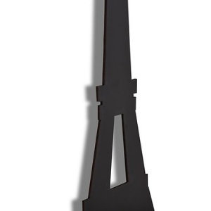 Decor de perete Re-Bloom, model Turnul Eiffel, LED, MDF, negru, 32 x 69 cm - Img 2