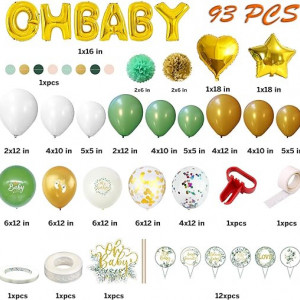 Decoratune pentru Baby Shower, pentru fete sau baieti, multicolor