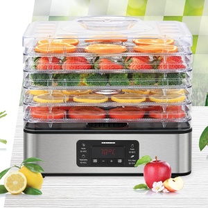 Deshidrator Heinner DryMaster Pro HFD-K400SS, 400W, Ecran LED, 5 Tavi din otel inoxidabil, Inox - Img 4