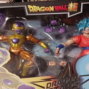 Dragon Ball Super Dragon Stars set 2 figurine Golden Frieza vs Super Saiyan Blue Goku, 17 cm, plastic, accesorii incluse, 4 ani+, multicolor - Verificat A · Re-Bloom - Img 3