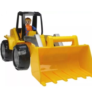 Excavator din plastic cu figurina 37 cm