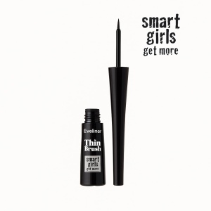 Eyeliner lichid Smart Girls Get More, Thin Brush, 4, 5 ml, Black - Img 7