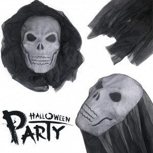 Fantoma plutitoare Halloween Idefair, textil, negru/alb, 3,3x2m - Img 4