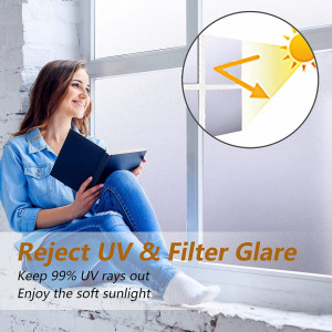 Folie autoadeziva cu protectie UV Funfox, PVC, alb mat, 44,5 x 200 cm - Img 6