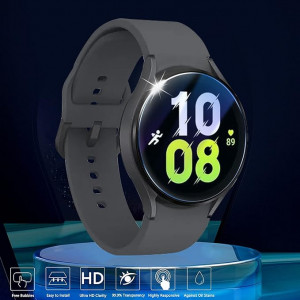 Folie de protectie ecran pentru Samsung Galaxy Watch 5, sticla securizata, transparent, 40mm