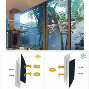 Folie de protectie UV pentru ferestre A/A, argintiu, polietilen tereftalat ,60 x 200 cm - Img 6