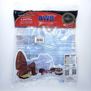 Forma pentru ciocolata BWB 10221, silicon/plastic, transparent, 18,5 x 24 cm - Img 2