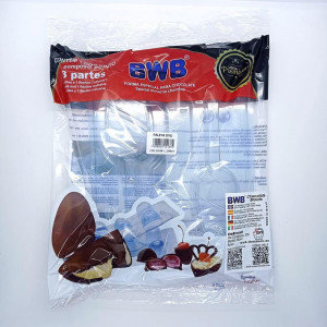 Forma pentru ciocolata BWB 10228, silicon/plastic, transparent, 18,5 x 24 cm - Img 2