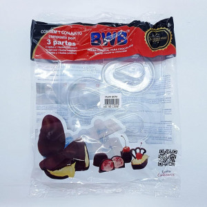 Forma pentru ciocolata BWB 1233 silicon/plastic, transparent, 18,5 x 24 cm