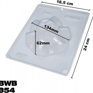 Forma pentru ciocolata BWB 854, silicon/plastic, transparent, 18,5 x 24 cm