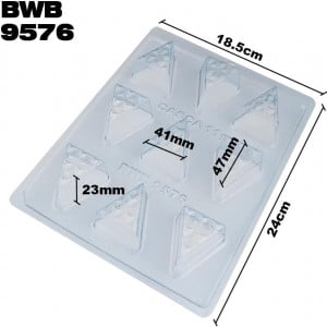 Forma pentru ciocolata BWB 9576, silicon/plastic, transparent, 18,5 x 24 cm - Img 6