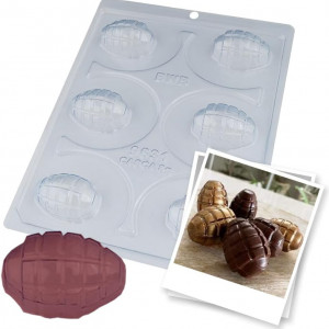 Forma pentru ciocolata BWB 9631, silicon/plastic, transparent, 18,5 x 24 cm