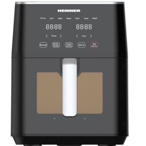 Friteuza cu aer cald (AirFryer) Heinner cyclonefry cook HAF-M7BK1800 , 1500-1800w, capacitate 7l, display digital cu control touch, termostat reglabil 40-200 grade, Negru, RESIGILAT, 1 AN GARANTIE - Img 2