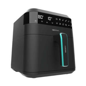 Friteuza cu aer cald, fara ulei Cecotec Cecofry Experience 6000, 1700W, 6L, Control tactil, 9 Programe Presetate