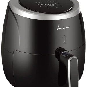 Friteuza cu aer cald Fram FAF-MD2000BK, Putere 2000W, Capacitate cos 5L, Afisaj digital, Control Touch, Vas detasabil anti-adeziv, Termostat reglabil: 80-200˚C, Negru