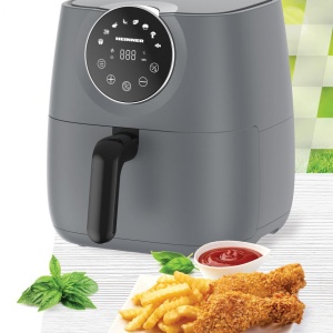 Friteuza cu aer cald Heinner SmartFry HAF-B6GREY1700, Putere 1700W, Capacitate 5.7L, Display digital, Termostat reglabil: 30-200˚C, Gri antracit - Img 3
