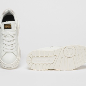 G-STAR, Pantofi sport flatform din piele ecologica cu garnitura din piele intoarsa Lhana, Alb, 36, Resigilat, Grad A - Img 4