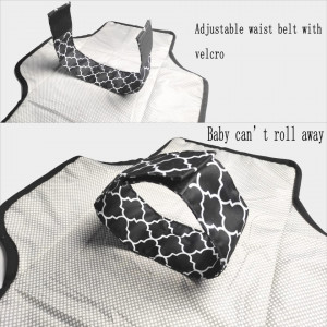 Geanta de infasat YaYiBo, textil, negru/alb, 27 x 16 x 5 cm
