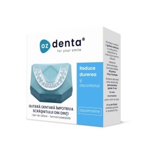 Gutiera anti bruxism Oz Denta Acquamarin (scrasnitul din dinti) - Img 1