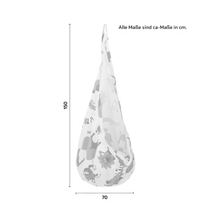 Hamac maro/bej cu tematică de peșteră suspendată Pooh, 70/150/70 cm - Img 4