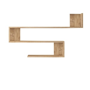 Hanah Home raft de perete 120x14.5x71.4 cm, PAL 18mm melaminat, pin atlantic - Verificat A · Re-Bloom