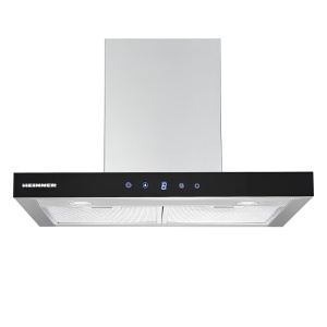 Hota decorativa Heinner DCH-650TIX, 60cm, Design "T-Shape", Putere maxima de absorbtie: 595.8 m³/h, 3 trepte de viteza, Motor: 1 x 190W, Lumina LED: 2 x 1.5W, 2 filtre aluminiu, Control touch, Diametru tub evacuare: 150mm - Img 3