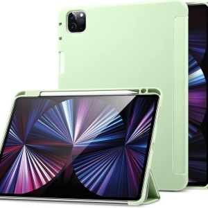 Husa de protectie flip pentru iPad PRO 5G 2021 Esr, TPU, verde deschis, 11 inchi