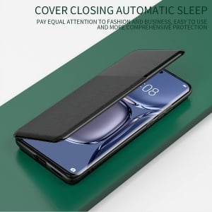 Husa de protectie flip pentru Xiaomi Poco F4 5G Atisijie, piele PU/silicon, violet, 6,67 inchi