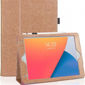Husa de protectie pentru iPad Air 2/Air 1 FSCOVER, piele PU, rose gold, 9,7 inchi
