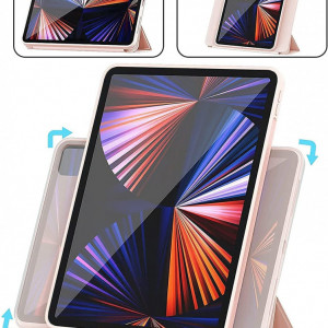 Husa de protectie pentru iPad ProTasnme, plastic, roz, 11 inch - Img 5