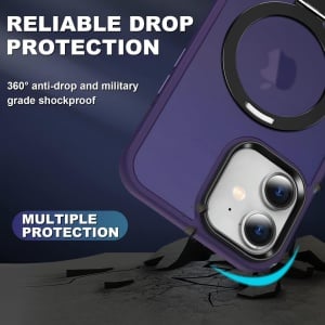 Husa de protectie pentru iPhone 12/iPhone 12 Pro Potok, TPU, violet inchis, 6,1 inchi+