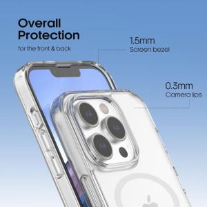 Husa de protectie pentru iPhone 14 Pro Cttfuav, PC, transparent, 6,1 inchi