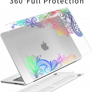 Husa de protectie pentru laptop MacBook Pro 14 TeDaWen, policarbonat, multicolor, 32.5 x 23.1 x 2.6 - Img 5